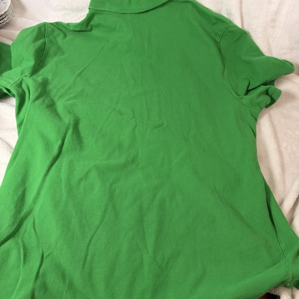 Polo Ralph Lauren‎ Men's Classic Fit Polo Shirt Green Orange Pony Cotton Iconic